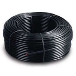 Трубка d 16 Черная с синей полоской Слепая