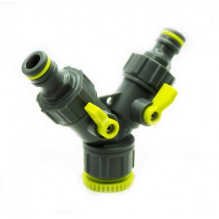 LIME LINE адаптер с кранами 1/2 / 3/4 резьба внутренняя