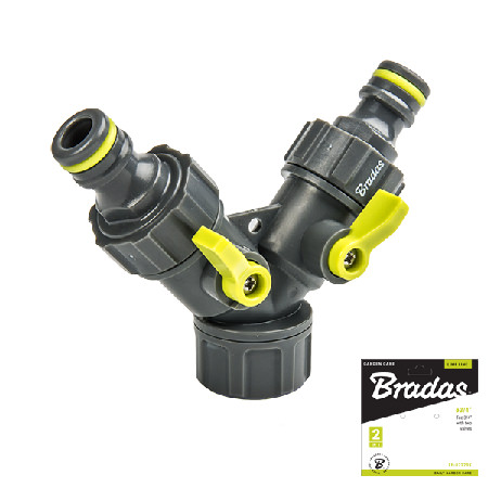 LIME LINE адаптер с двумя кранами 3/4 резьба внутренняя